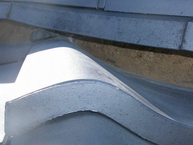 漆喰をきれいに撤去したところ